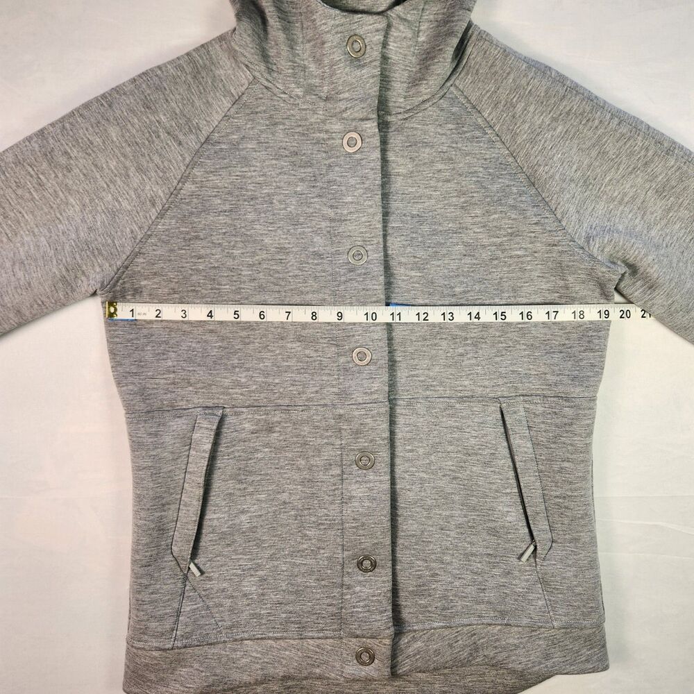 The North Face Jacket Womens Medium Gray Snap Hoodie - Picture 4 of 13